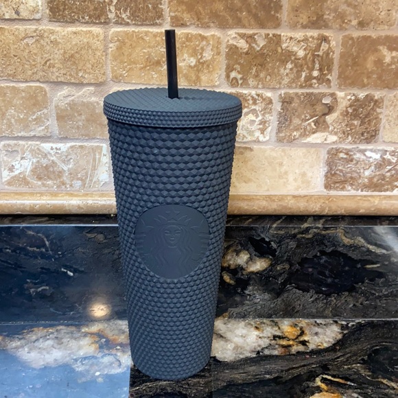 New Starbucks Matte Black Studded Tumbler